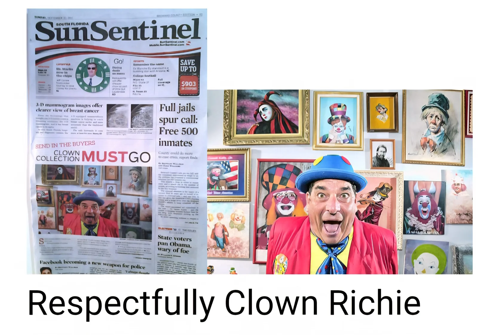 Clown Richie Sun Sentinel